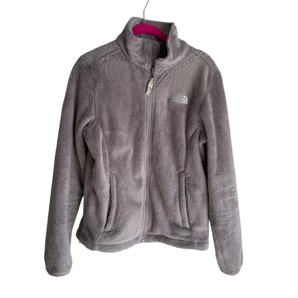 THE NORTH FACE Gray Osito Fleece Full Zip Ladies Jacket, M